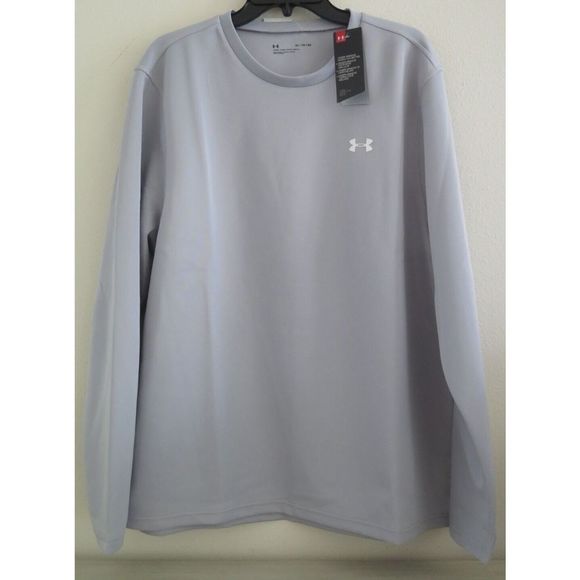 Under Armour 1362873 011 Men's Sz XL Gray Rival Crew Long Sleeve Sweatshirt - Picture 1 of 5